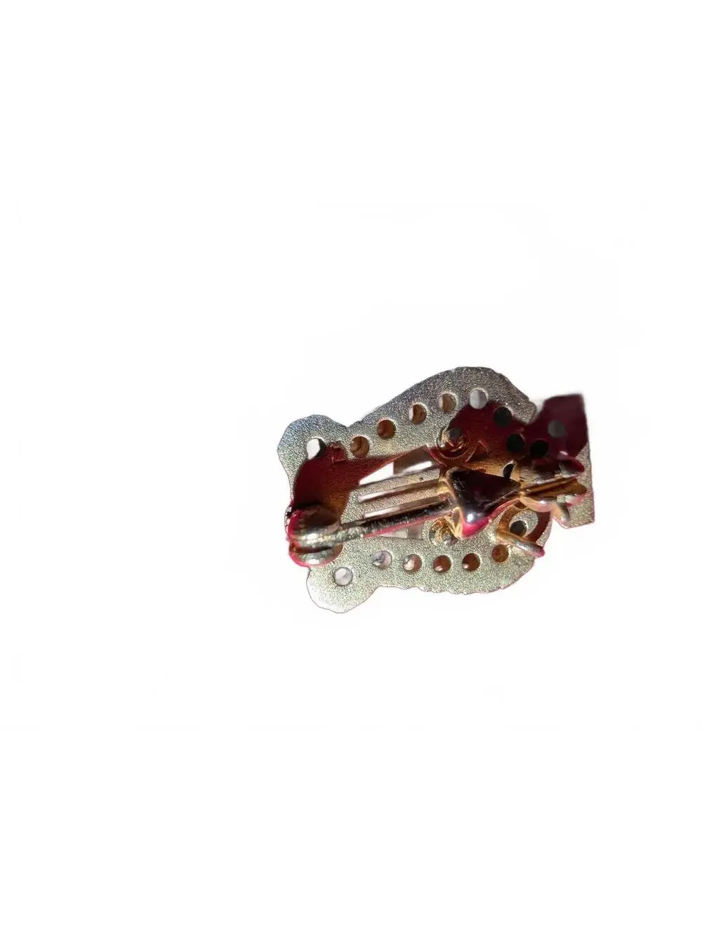 15% oAlpha Chi Omega Pin with Seed Pearls & Black Enamel